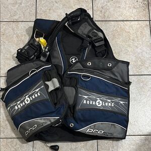 Men's Blue and Black Bag
